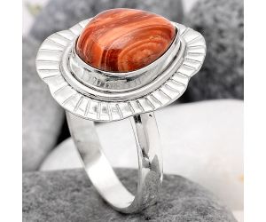 Natural Caramel Opal Ring size-7.5 SDR98977 R-1086, 8x12 mm