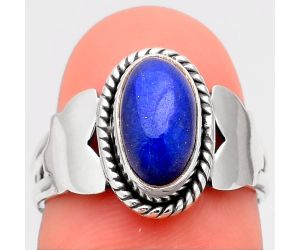 Natural Lapis - Afghanistan Ring size-7 SDR99023 R-1668, 6x11 mm