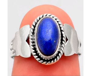 Natural Lapis - Afghanistan Ring size-7 SDR99038 R-1668, 6x10 mm