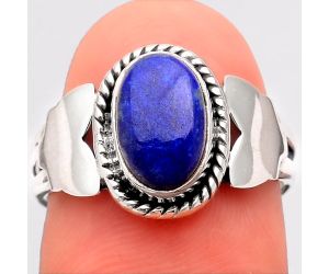 Natural Lapis - Afghanistan Ring size-7.5 SDR99039 R-1668, 6x10 mm