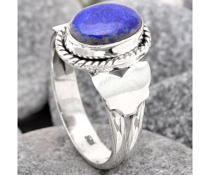 Natural Lapis - Afghanistan Ring size-7.5 SDR99039 R-1668, 6x10 mm