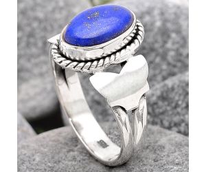 Natural Lapis - Afghanistan Ring size-7 SDR99043 R-1668, 6x10 mm