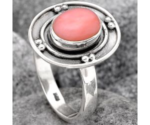 Natural Pink Opal - Australia Ring size-7.5 SDR99080 R-1391, 7x9 mm