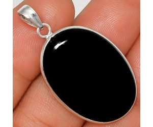Black Onyx Pendant Earrings Set SDT03106 T-1001, 20x29 mm