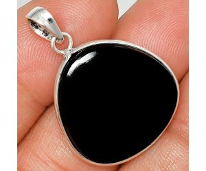 Black Onyx Pendant Earrings Set SDT03114 T-1001, 22x22 mm