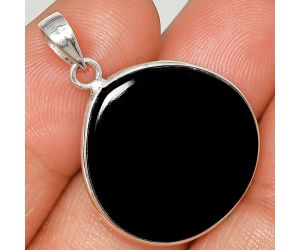 Black Onyx Pendant Earrings Set SDT03116 T-1001, 22x22 mm