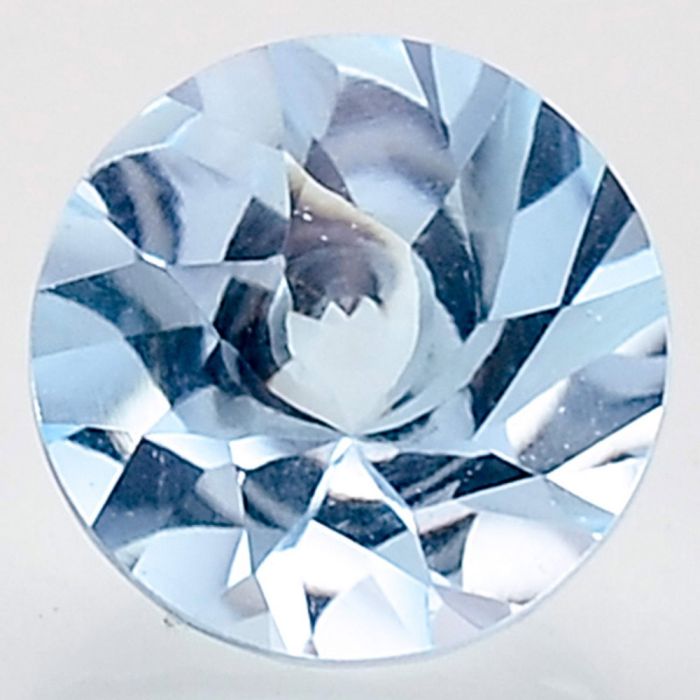 Natural Sky Blue Topaz Round Shape Loose Gemstone DG161SY, 12X12x7.7 mm