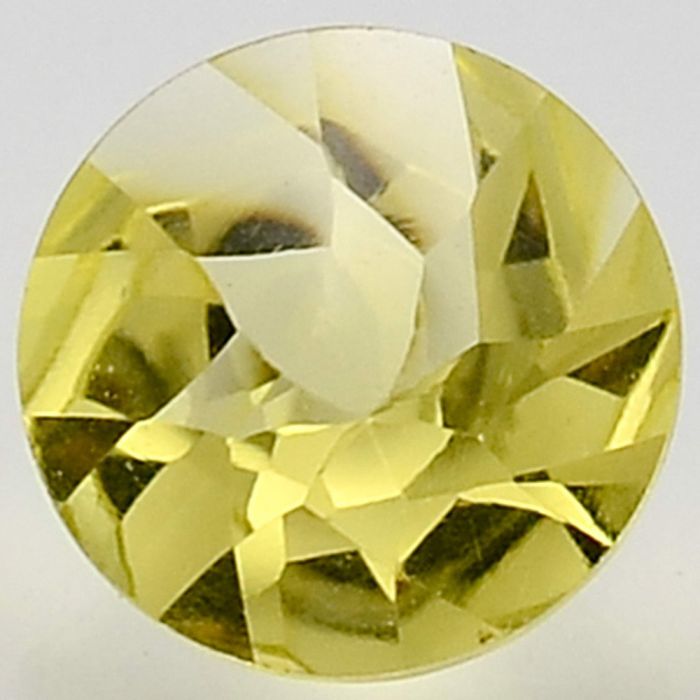 Natural Lemon Quartz Round Shape Loose Gemstone DG162LT, 10X10x6.7 mm