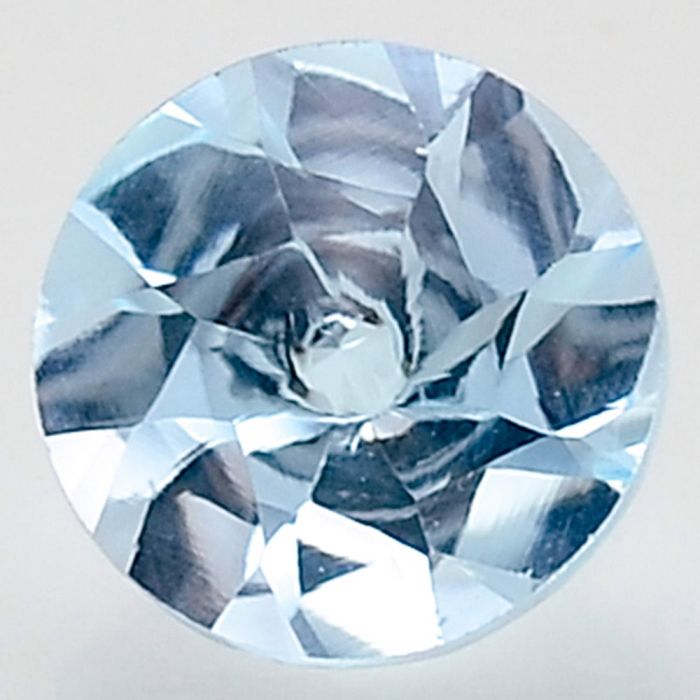 Natural Sky Blue Topaz Round Shape Loose Gemstone DG162SY, 10X10x6.7 mm