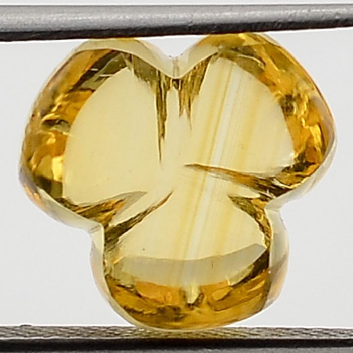 Natural Citrine Flower Shape Loose Gemstone DG163CT, 12X12x9 mm