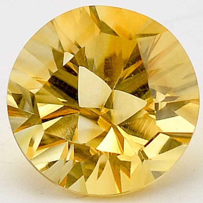 Natural Citrine Round Shape Loose Gemstone DG164CT, 12X12x7.7 mm