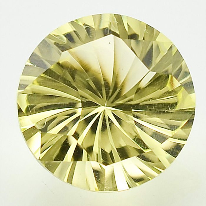 Natural Lemon Quartz Round Shape Loose Gemstone DG181LT, 12X12x8 mm