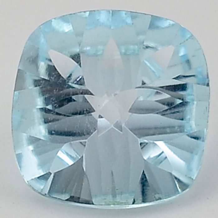 Natural Sky Blue Topaz Cushion Shape Loose Gemstone DG187SY, 10X10x6.7 mm