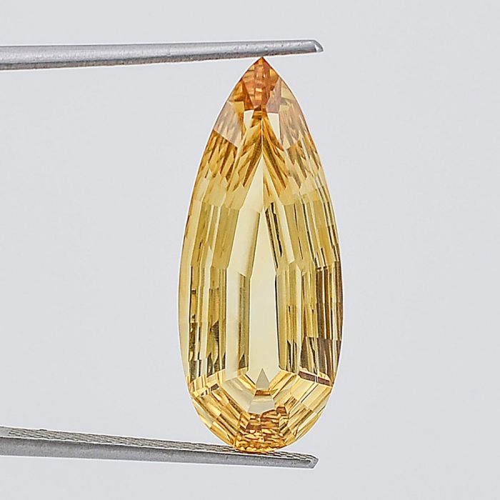 Natural Citrine Fancy Shape Loose Gemstone DG216CT, 10X24x6.3 mm