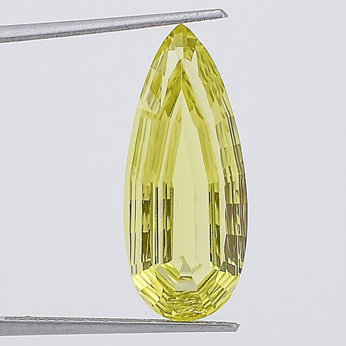 Natural Lemon Quartz Fancy Shape Loose Gemstone DG216LT, 10X24x6.3 mm