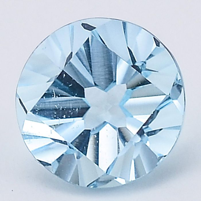 Natural Sky Blue Topaz Round Shape Loose Gemstone DG218SY, 10X10x6.7 mm