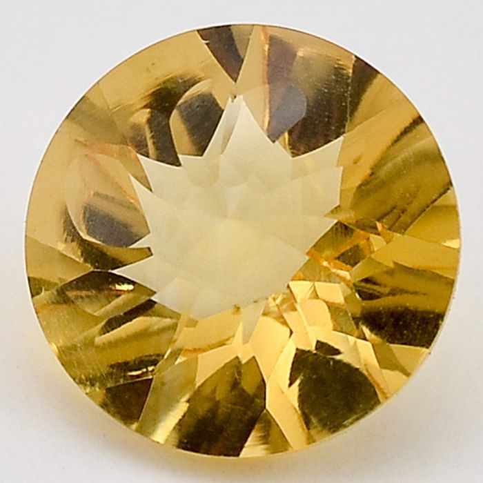 Natural Citrine Round Shape Loose Gemstone DG291CT, 12X12x8.5 mm