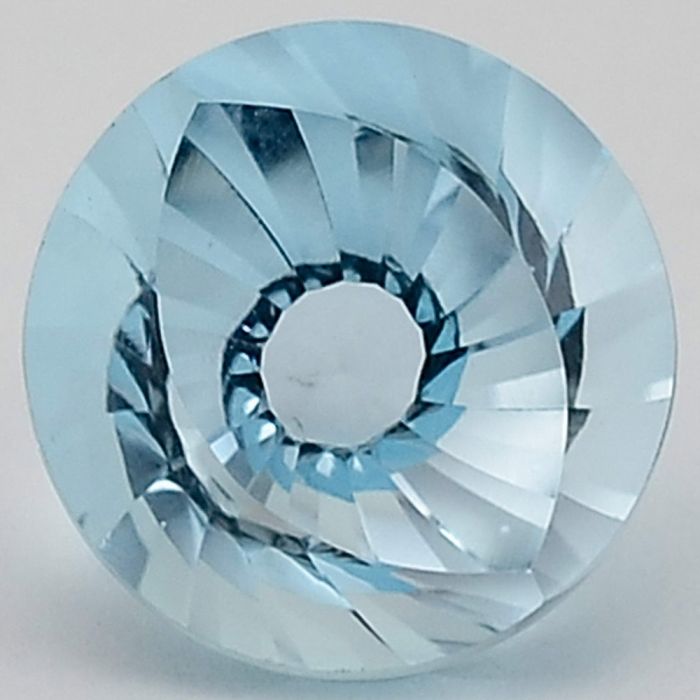Natural Sky Blue Topaz Round Shape Loose Gemstone DG302SY, 12X12x8 mm
