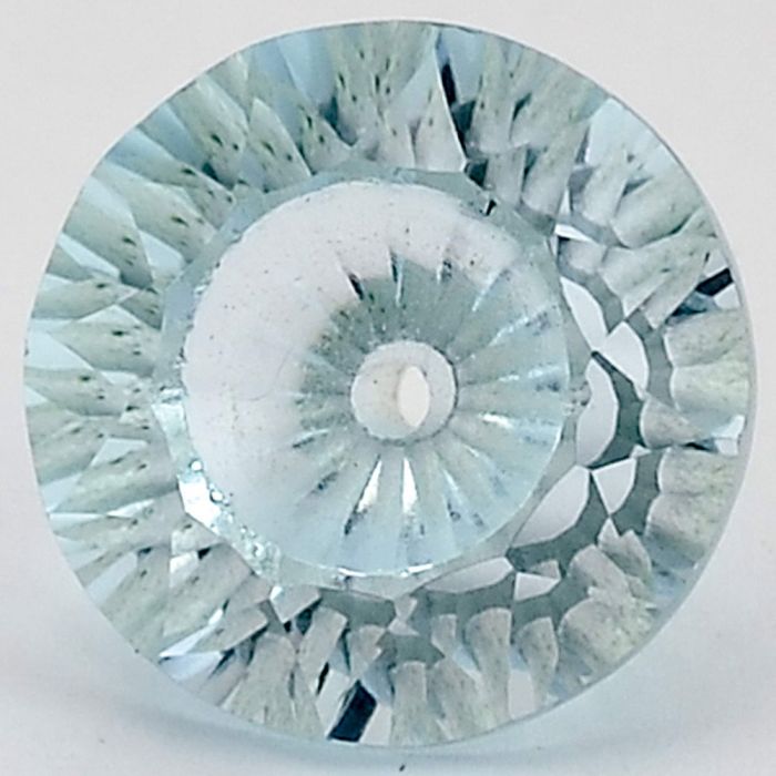 Natural Sky Blue Topaz Round Shape Loose Gemstone DG328SY, 12X12x8.5 mm