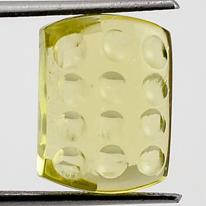 Natural Lemon Quartz Fancy Shape Loose Gemstone DG330LT, 10x14x7 mm