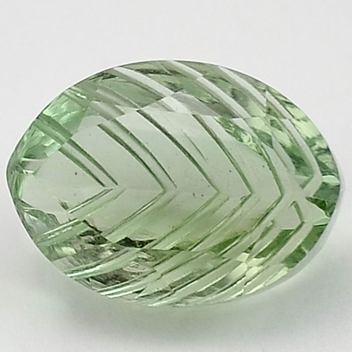 Natural Prasiolite (Green Amethyst) Fancy Shape Loose Gemstone DG331GA, 10X14x7.5 mm