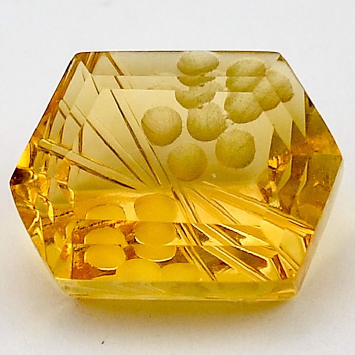 Natural Citrine Fancy Shape Loose Gemstone DG332CT, 10X14x7.5 mm