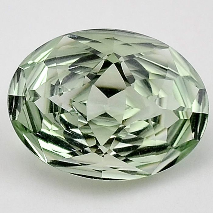 Natural Prasiolite (Green Amethyst) Fancy Shape Loose Gemstone DG336GA, 12x16x8 mm