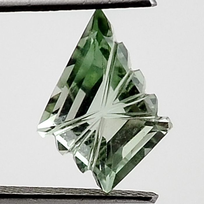 Natural Prasiolite (Green Amethyst) Fancy Shape Loose Gemstone DG341GA, 10X14x7 mm