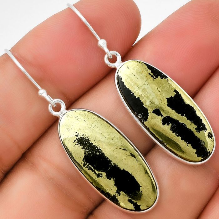 Apache Gold Healer's Gold - Arizona Earrings SDE71205 E-1001, 11x16 mm
