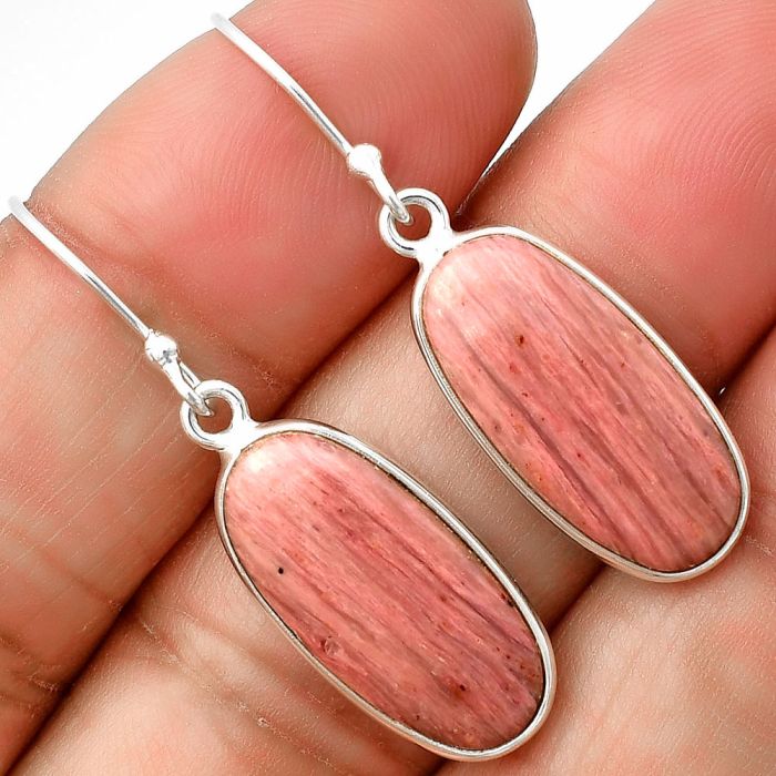 Pink Tulip Quartz Earrings SDE75608 E-1001, 10x20 mm