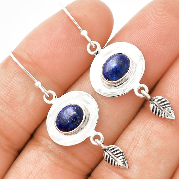 Lapis Lazuli Earrings SDE83916 E-1230, 6x8 mm