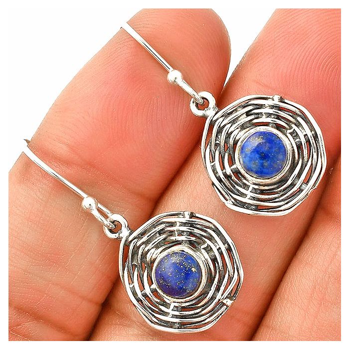 Lapis Lazuli Earrings SDE84261 E-1222, 6x6 mm