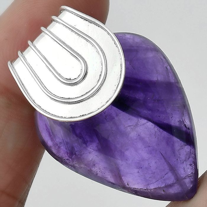 Super 23 Amethyst Mineral From Auralite 23 Pendant SDP100006 P-1584, 24x30 mm