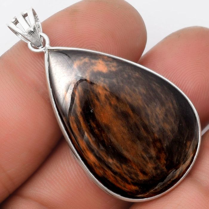 Natural Hypersthene - Canada Pendant SDP105814 P-1001, 22x34 mm