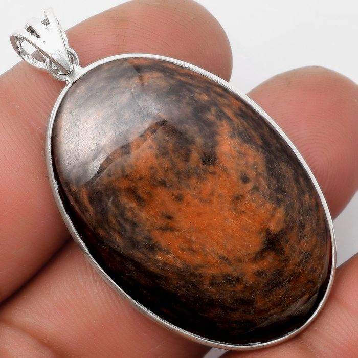 Natural Hypersthene - Canada Pendant SDP105841 P-1001, 25x37 mm