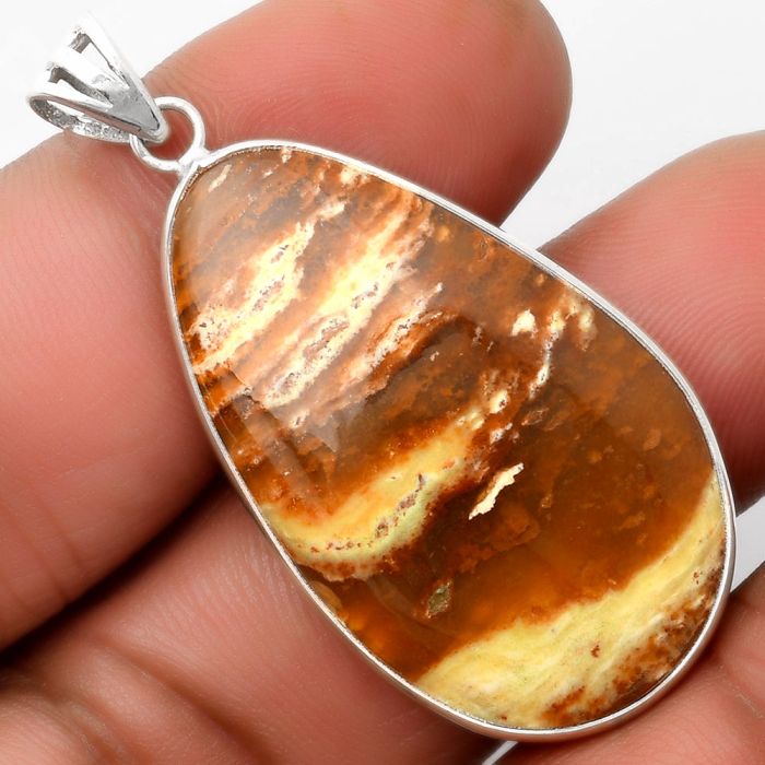 Natural Candy Opal Pendant SDP109257 P-1001, 22x37 mm