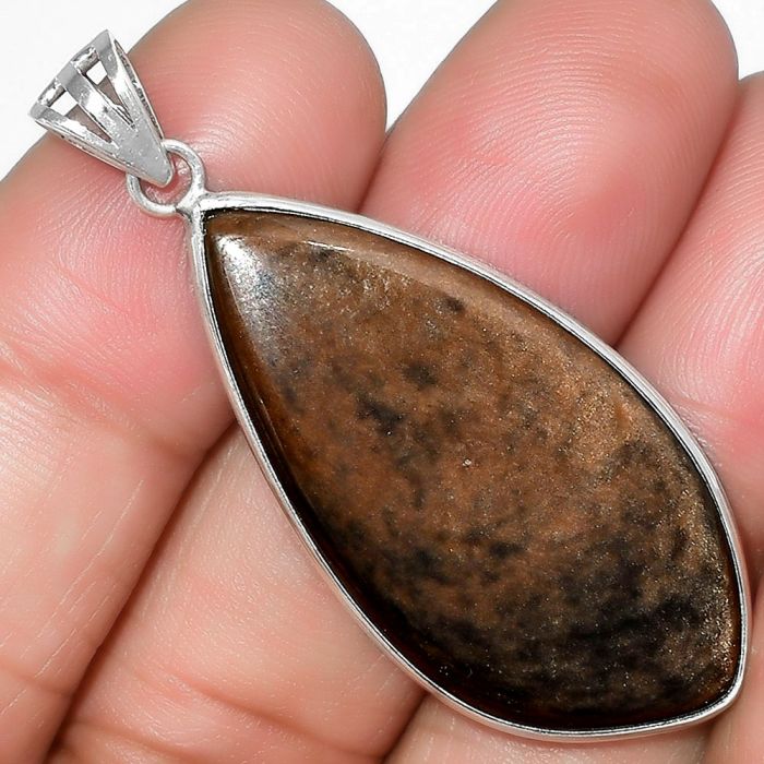 Natural Hypersthene - Canada Pendant SDP109422 P-1001, 18x37 mm