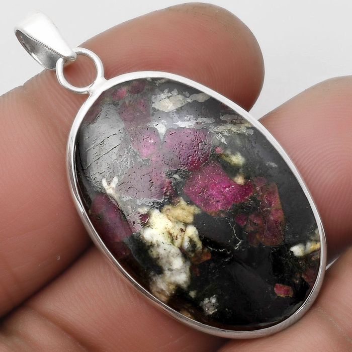 Natural Russian Eudialyte Pendant SDP110447 P-1001, 22x33 mm