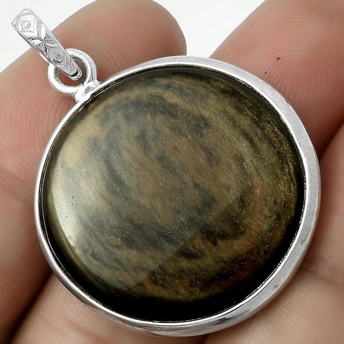 Natural Hypersthene - Canada Pendant SDP118203 P-1001, 26x26 mm