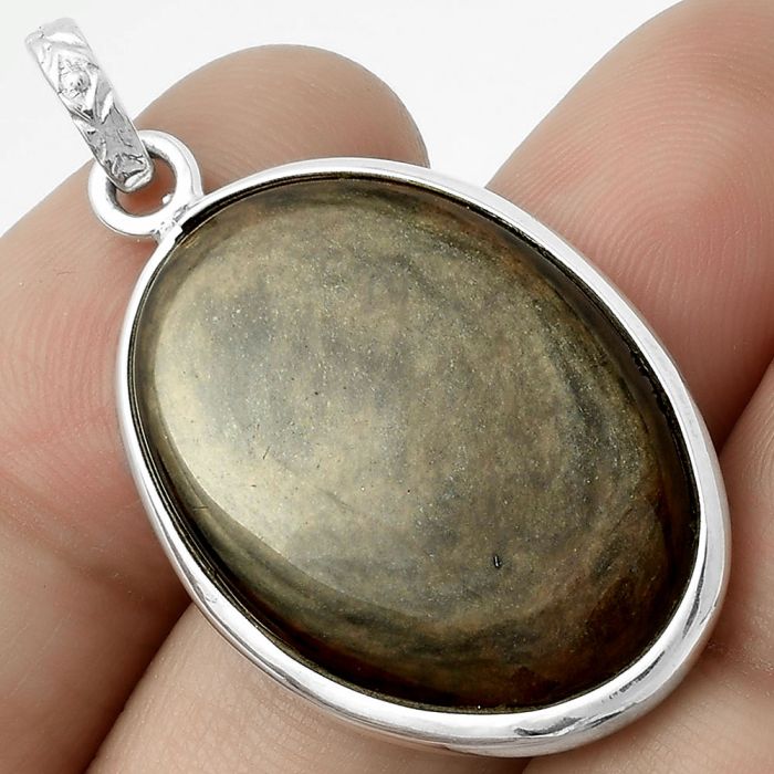 Natural Hypersthene - Canada Pendant SDP118325 P-1001, 19x28 mm
