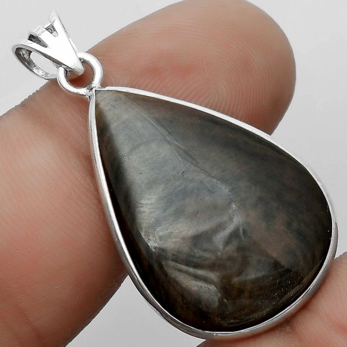 Natural Hypersthene - Canada Pendant SDP122989 P-1001, 19x27 mm