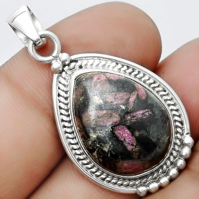 Natural Russian Eudialyte Pendant SDP124356 P-1511, 15x20 mm