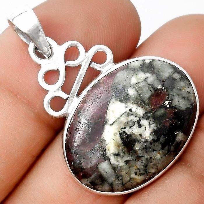 Natural Russian Eudialyte Pendant SDP125974 P-1554, 18x24 mm