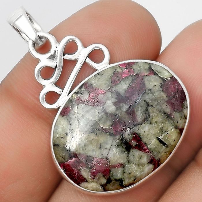 Natural Russian Eudialyte Pendant SDP125981 P-1554, 18x23 mm