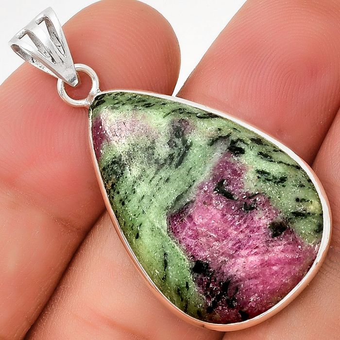 Natural Ruby Zoisite - Africa Pendant SDP130033 P-1001, 19x29 mm