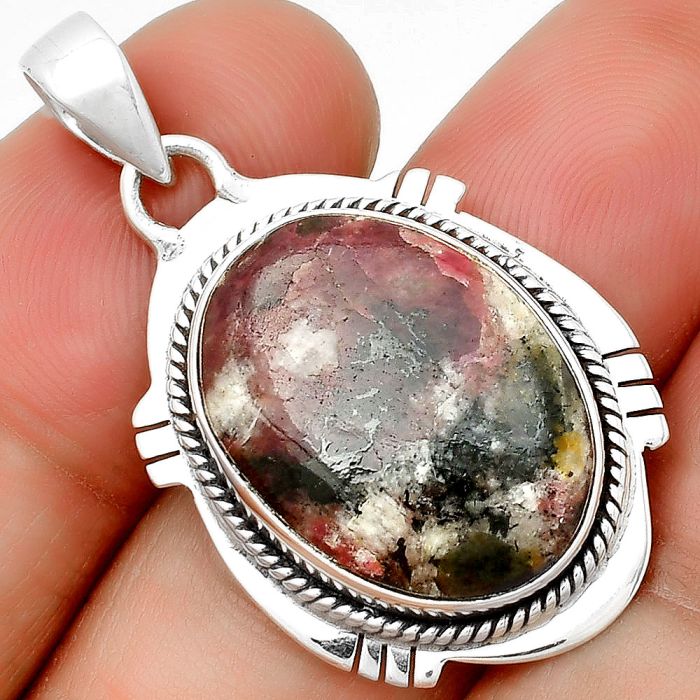 Natural Russian Eudialyte Pendant SDP132522 P-1463, 15x20 mm