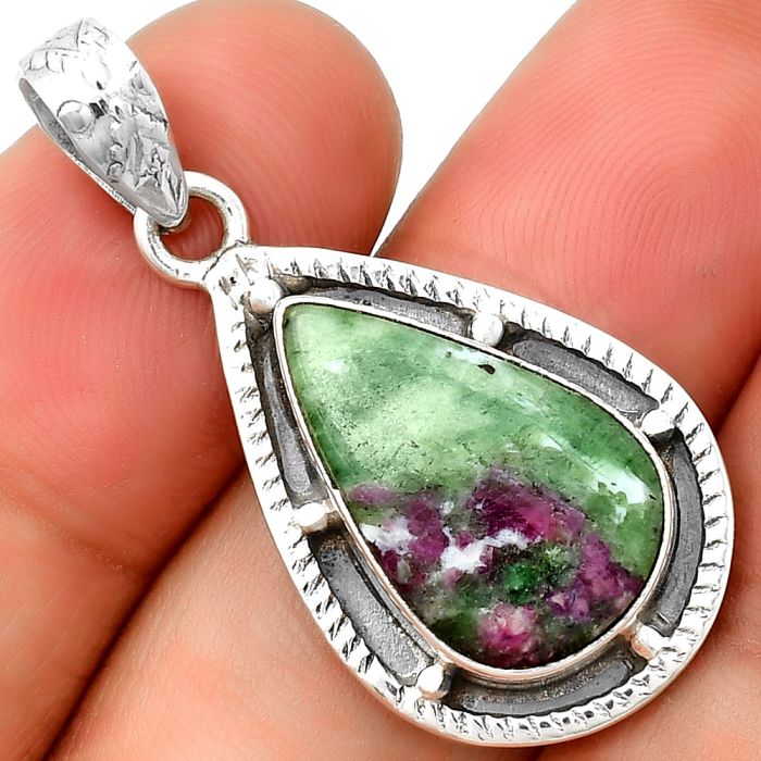 Natural Ruby Zoisite - Africa Pendant SDP132667 P-5367, 12x19 mm