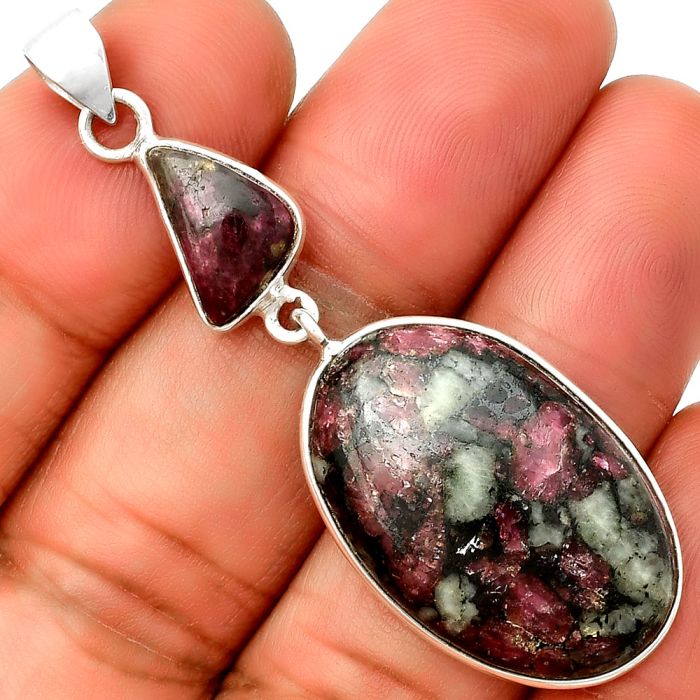 Natural Russian Eudialyte Pendant SDP133751 P-1098, 17x27 mm
