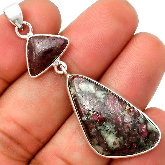 Natural Russian Eudialyte Pendant SDP133760 P-1098, 16x26 mm