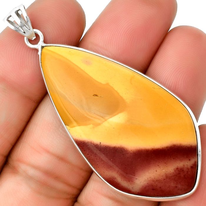 Natural Red Mookaite Pendant SDP135014 P-1001, 24x46 mm
